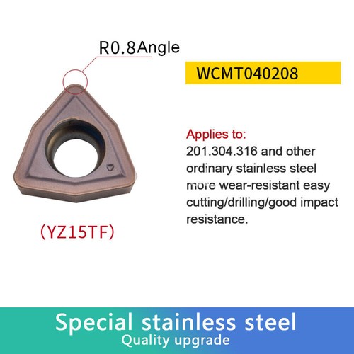 WCMT050308FN  WCMX WCGT ACZ330 10pcs CNC Carbide Turning Insert Grooving Blades - Picture 7 of 83