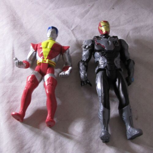 Colossus 5" Figure Toybiz Marvel X-Men Vtg 91 Working Lift w Ironman 2x lot - Picture 3 of 5