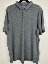 Travis Mathew Gray Polo Shirt Men’s XXL Short Sleeve Golf Active Wear Casual