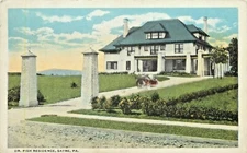 A View Of The Dr Fish Residence, Sayre, Pennsylvania PA 1919