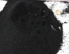 Vintage Venetian Glass MICRO Mini Seed Beads Black Unstrung 5g 46 BPI BB88-41