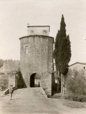 Cappuccini gate San Quirico d'Orcia Tuscany Italy 1905 Old Photo