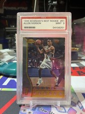 1996 BOWMAN'S BEST ALLEN IVERSON ROOKIE #R1 PSA 9 MINT Great Investment!🔥