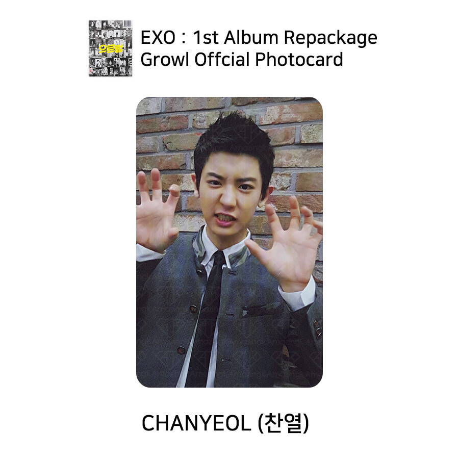 【公式】EXO Growl トレカ EXO 1st album GROWL Repackage Official Photocard Korean Version