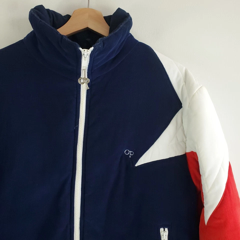 Винтажный 80-х океан Pacific OP пуховик куртка мужская большой полный молнии лыж ретро редкая - Изображение 4 из 4