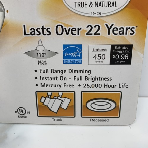 Feit LED Light Bulb 45 Watt R20 Flood Dimmable Soft White 2700K 450 Lumens 2 Pk - Picture 4 of 9