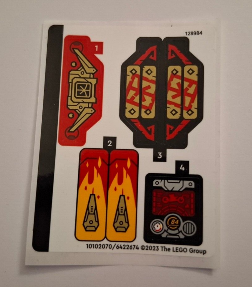 LEGO® Ninjago® Sticker aus Set 71783 stk01 Kais Mech-Bike EVO