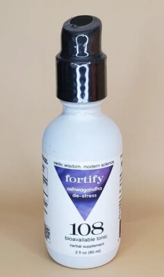  Fortify 108 Ashwagandha De-Stress 2oz Bioavailable Tonic Herbal Supplement 