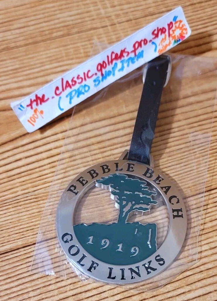 Pebble Beach Golf Links Bag Tag (METAL) SHIPS FREE w/ Buy It Now