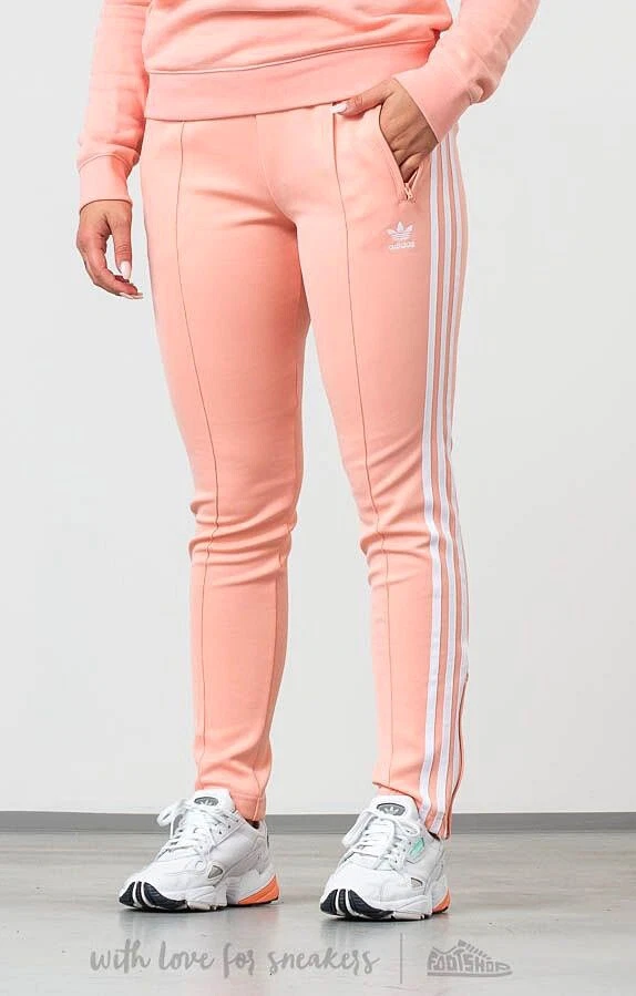 Adidas Womens originals Superstar Track Pants Slim Tactile Rose Small DH3179 | eBay