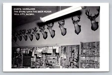 RPPC Coats Hardware Store Hill City South Dakota Real Photo P773