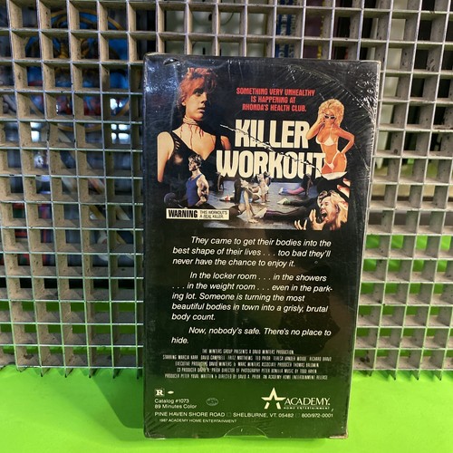 KILLER WORKOUT-BETAMAX (NOT VHS) 1987 Academy SEALED NEW RARE HORROR SLASHER 123 - Picture 2 of 9