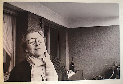 MATRIX PHILOSOPHER & SOCIALIST JEAN BAUDRILLARD PHOTO PRINT AT HOME, 1970s