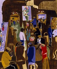 The Brown Angel, 1959 by Jacob Lawrence Bar Figure Art Print Poster 11x14