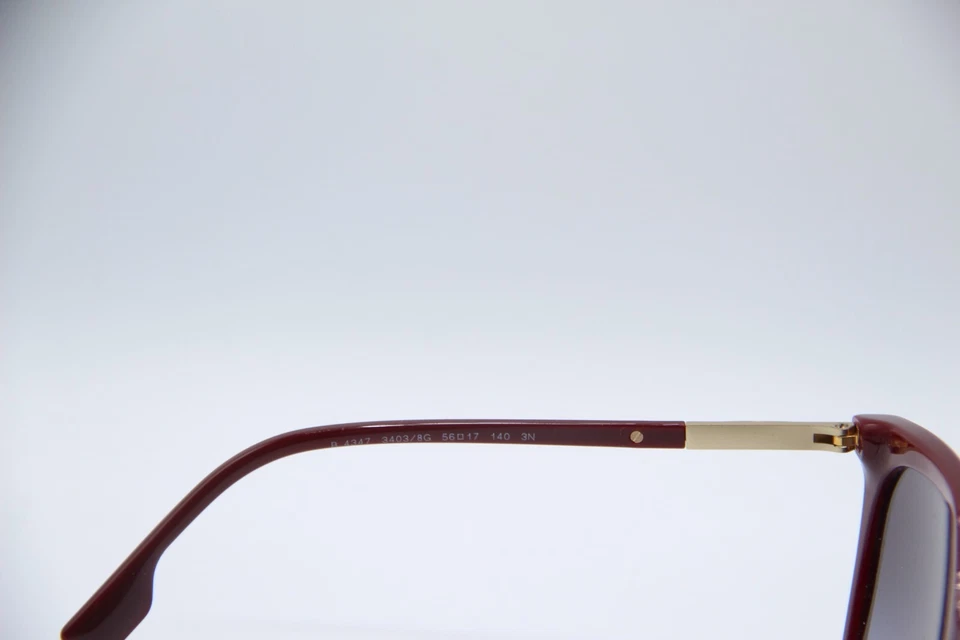 NUEVAS GAFAS DE SOL BURBERRY B 4347 3403/8G MARCO AUTÉNTICO DEGRADADO VIOLETA 56-17 Foto 3 de 4