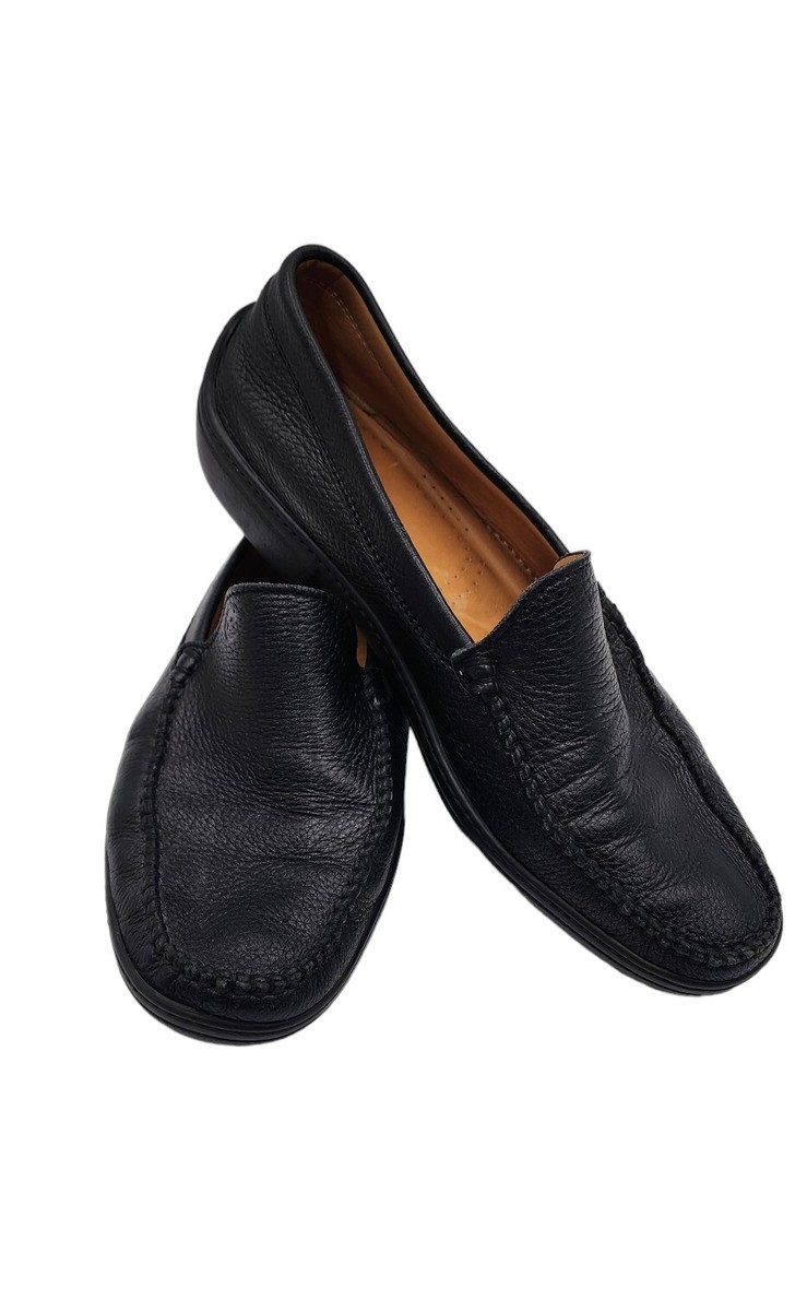 Valleverde Aria Condizionata Italian Pebbled Leather Black 