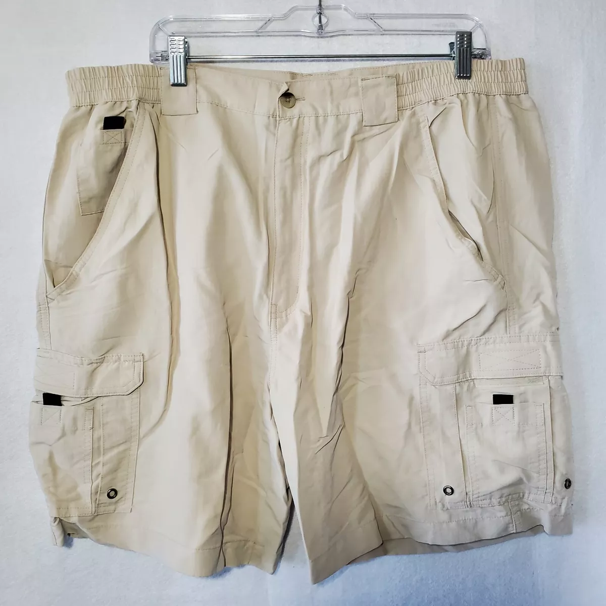 World Wide Sportsman Shorts Mens 42 Lightweight Beige Fishing Outdoors  Shorts