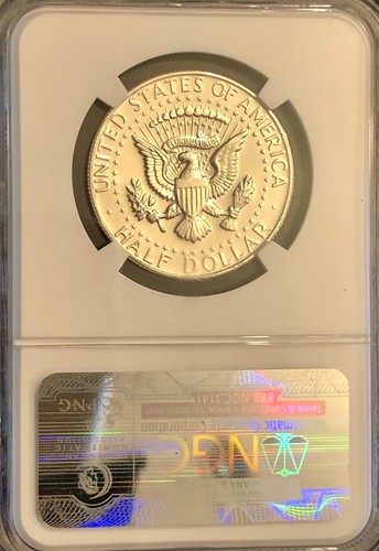 1966 SMS SILVER KENNEDY HALF DOLLAR EAGLE BACK - MS67 - SPECIAL MINT SET - 2 - Bild 2 von 2