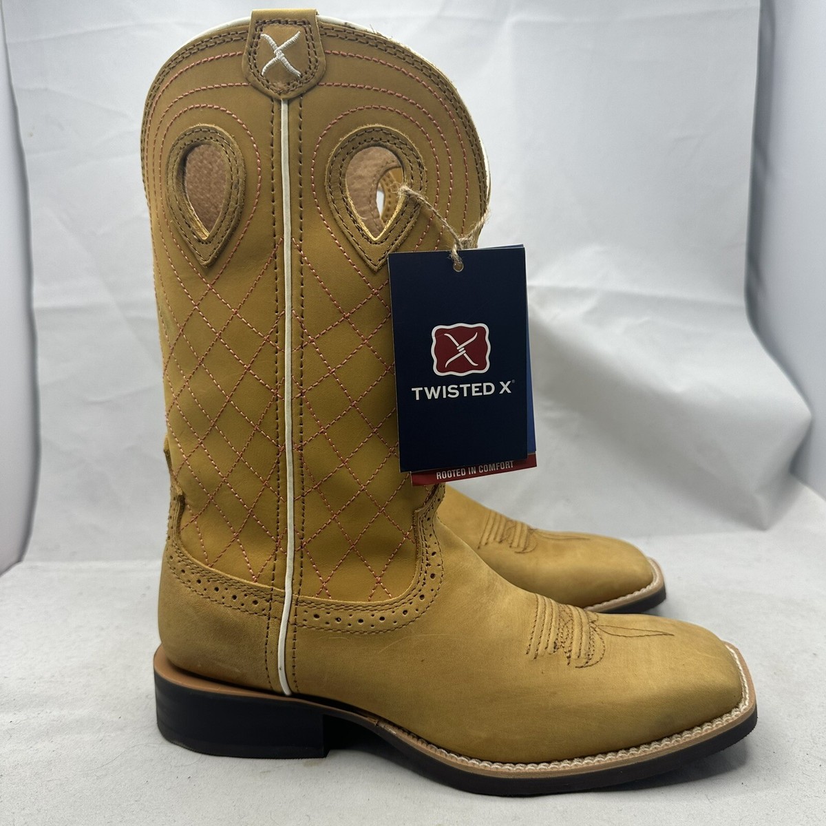 Twisted X Ruff Stock Western Boots WRS0034 Work Yellow Honey 