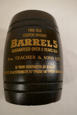 älterer Barrel Fine Old Scotch Whisky 500 ml Holzfass Ausg. Teacher 40% Fass OVP