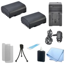 2 DMW-BLF19 Battery, Home/Car Charger for Panasonic DMC-GH3 CF-GPH3 DDMC-GH4