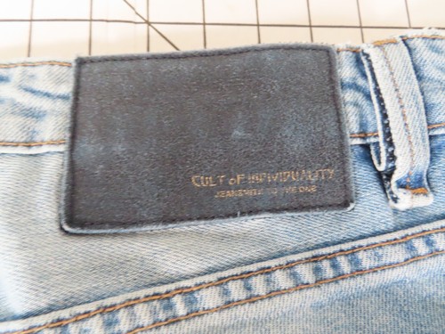 Cult Of Individuality Light Wash Bleach Rocker Slim Jeans Mens 36 x 33 Denim - Picture 6 of 12