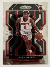 2021-22 Panini NBA Prizm Basketball Jalen Green Base Prizm Rookie RC Rockets 306