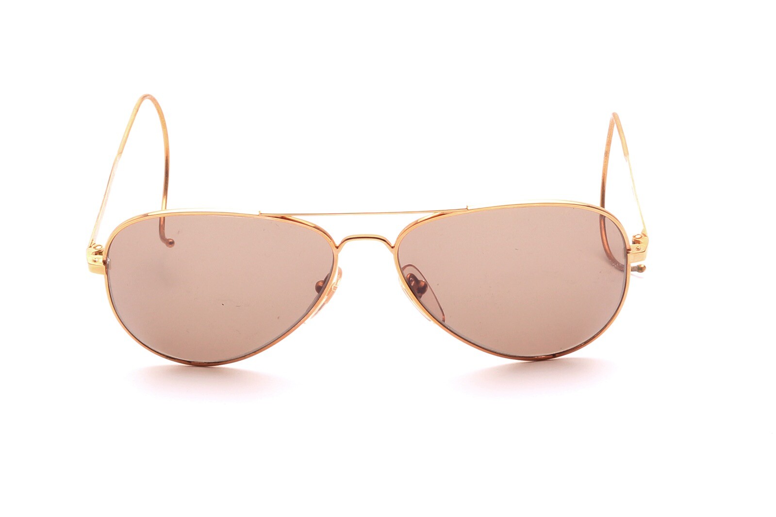 Винтажная пилотская форма Sonnenbrille VICTOR JUNIOR gold graue CR 39 Scheiben D13