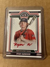 #4/10 2022 USA STARS STRIPES RED INK AUTO AUTOGRAPH RYAN HARWOOD ROOKIE CARD