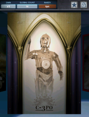Topps Star Wars Card Trader C-3PO Space Opera Gold Marathons 2019 DIGITAL