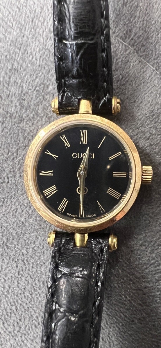 ☆GUCCI レディース腕時計☆ Gucci Women's 18k Vintage Watch 1980's Original Watch & Band