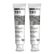 CEELIKE 7.5% Nano Hydroxyapatite Toothpaste - 2 x 4.23 oz