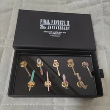 Fantasy IX Weapon Motif Pin Badge Complete Set ff9 Weapon Pins FINAL FANTASY
