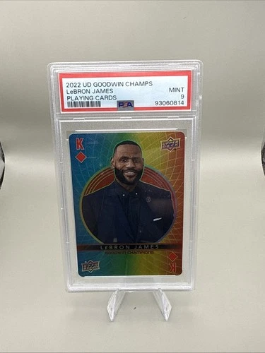 2022 Upper Deck Goodwin Champions Playing Cards LeBron James PSA 9