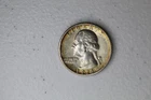 1936 Silver Washington Quarter AU+ Edge Toning