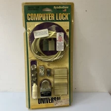 Computer Cable Lock Desktop PC Security 2 Keys 7 foot Vinyl Coated Heavy Duty 