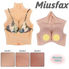Realistic B-H Cup Silicone Breast Forms Breast Plate Fake Boobs For Crossdresser