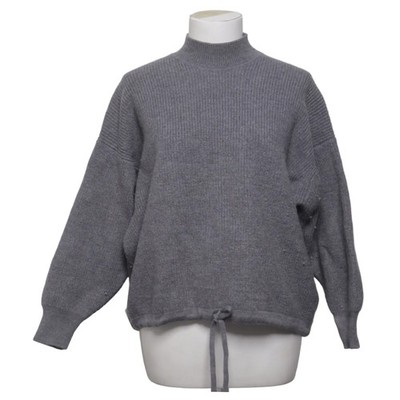 Grifoni, Strickpullover, Größe: 42, Grau, Wolle, Einfarbig, Rippenstrick #9ij