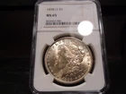 1898-O MS65 Morgan Silver Dollar NGC Certified Gem - White/Light Gold Hue