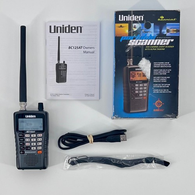 #ad Uniden Bearcat BC125AT Handheld Scanner 500 Channel Alpha Tagging Portable Radio $139.95