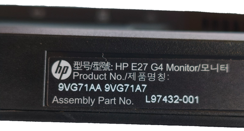 2x HP E27 G4 Monitor 27 Inch HDMI, Display and VGA Ports Full HD with dual arm - Picture 8 of 13