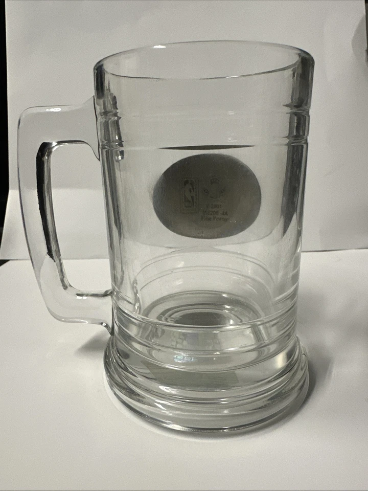 Taza de vidrio calcomanía plateada vintage de los Dallas Mavericks - 16 oz coleccionable de la NBA Foto 2 de 4