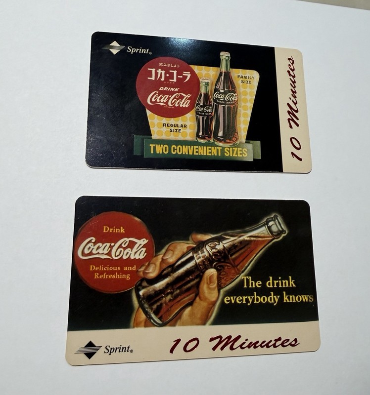 Coca Cola  Phone Cards (2)