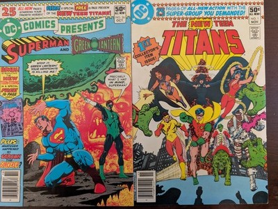 DC Comics Presents #26 + New Teen Titans #1 1980 1st Raven Cyborg Starfire