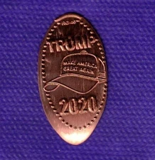 TRUMP 2020 "Make America Great Again" Elongated Pressed Copper Penny RG-46