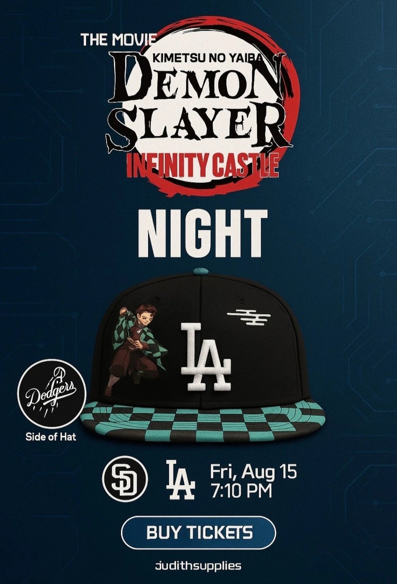 Demon Slayer X Dodger Collab Hat - Stadium Giveaway 8/15 | eBay