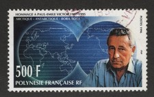 1995 French Polynesia Sc# 677 Explorer / Ethnologist Paul-&Eacute;mile Victor. Used $8