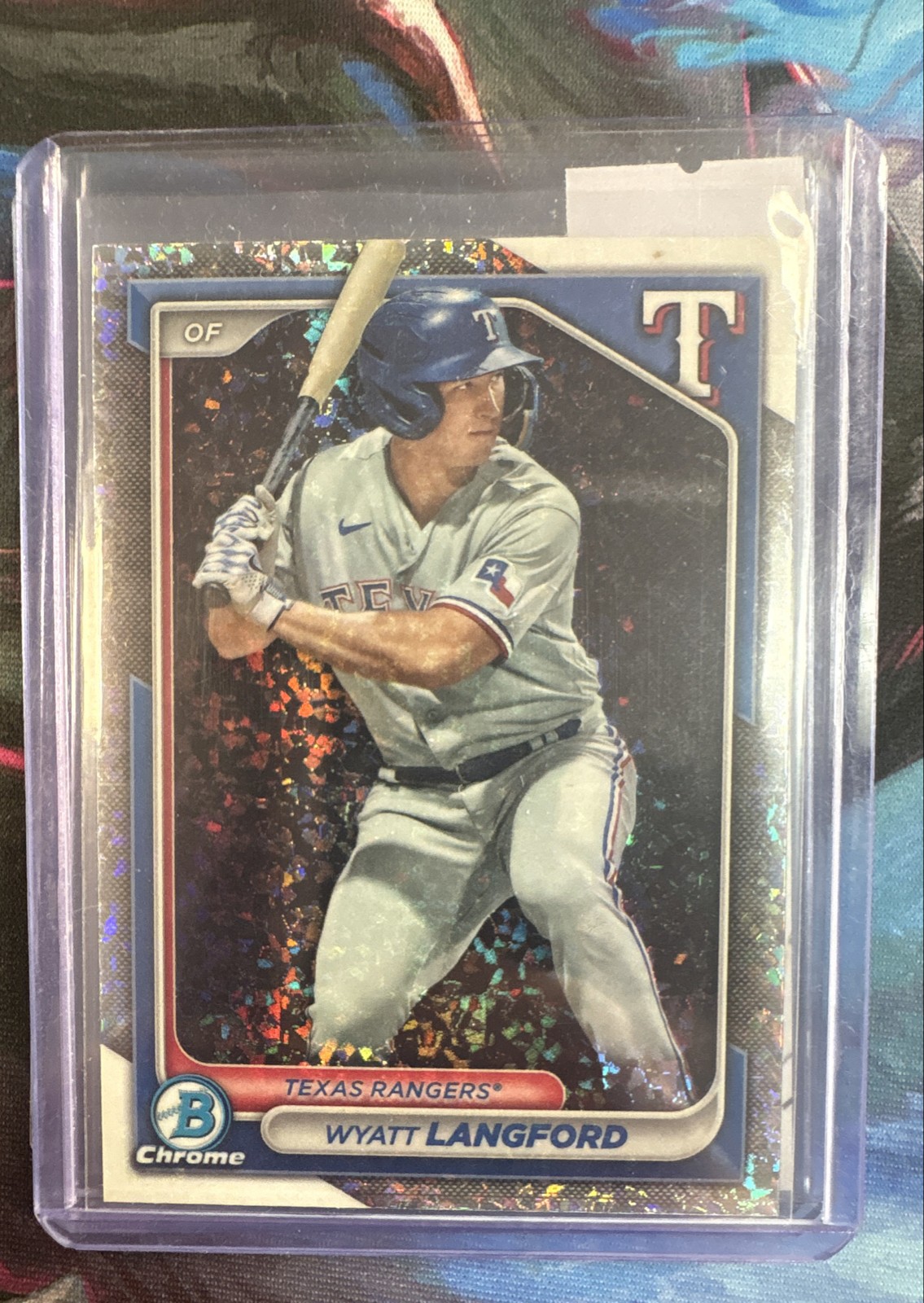 2024 Bowman - Chrome Prospects Wyatt Langford #BCP-64 Mini-Diamond Refractor