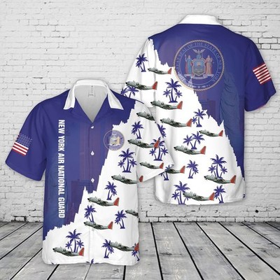 USAF New York Air National Guard Lockheed LC 130 Hawaiian Shirt