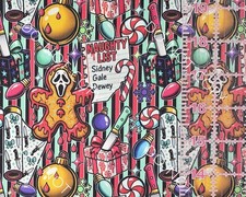 Custom 100 Cotton Woven Scream Movie Ghostface Cookie By the 1/4 Yard 9x56